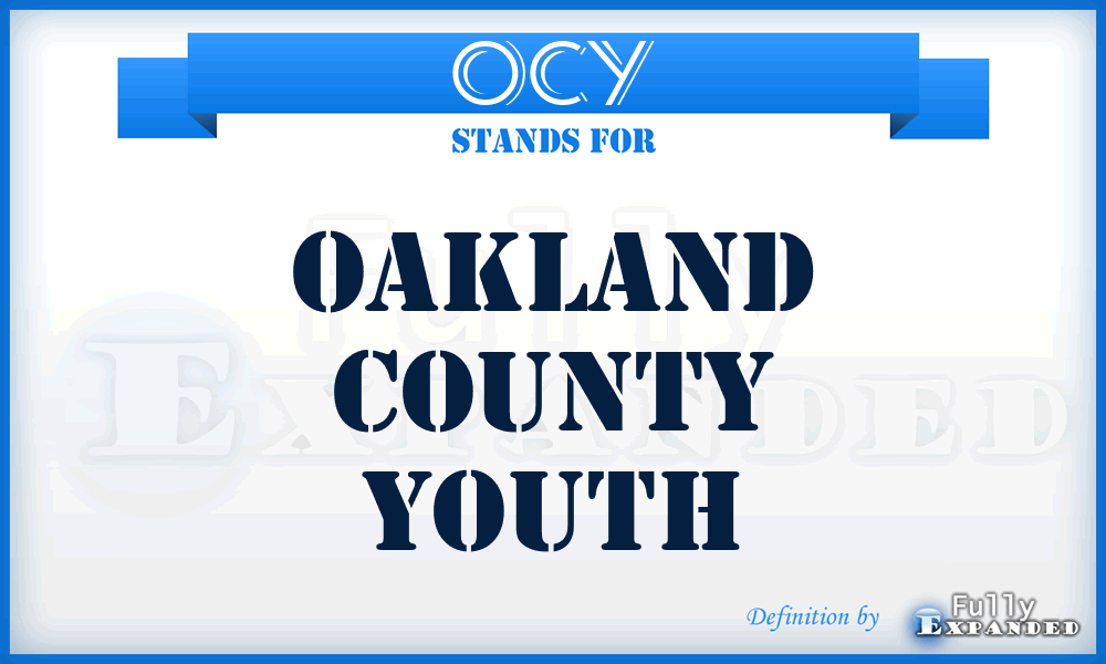 OCY - Oakland County Youth