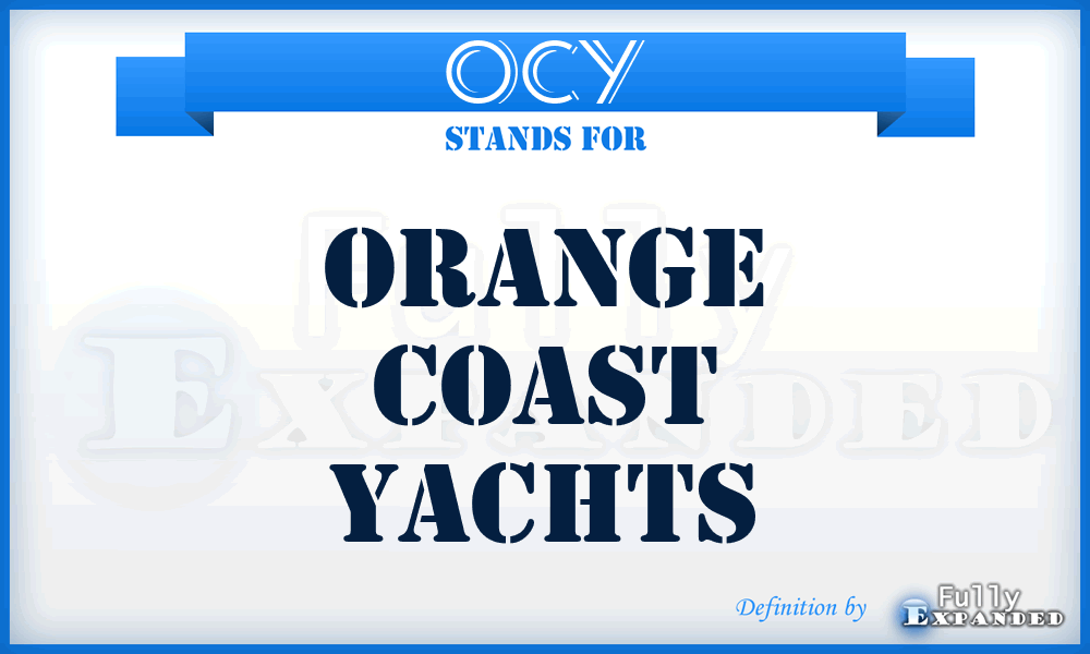 OCY - Orange Coast Yachts
