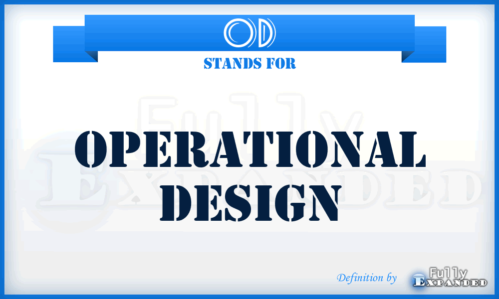 OD - Operational Design