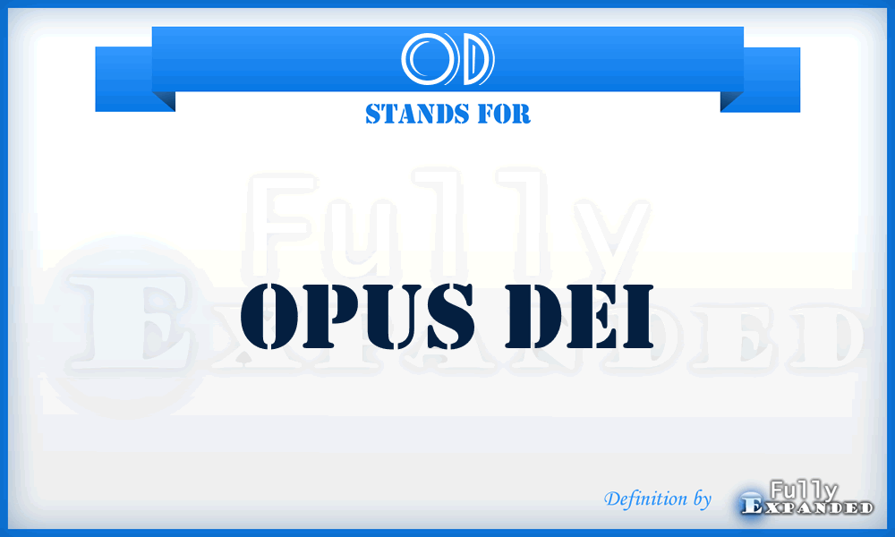 OD - Opus Dei
