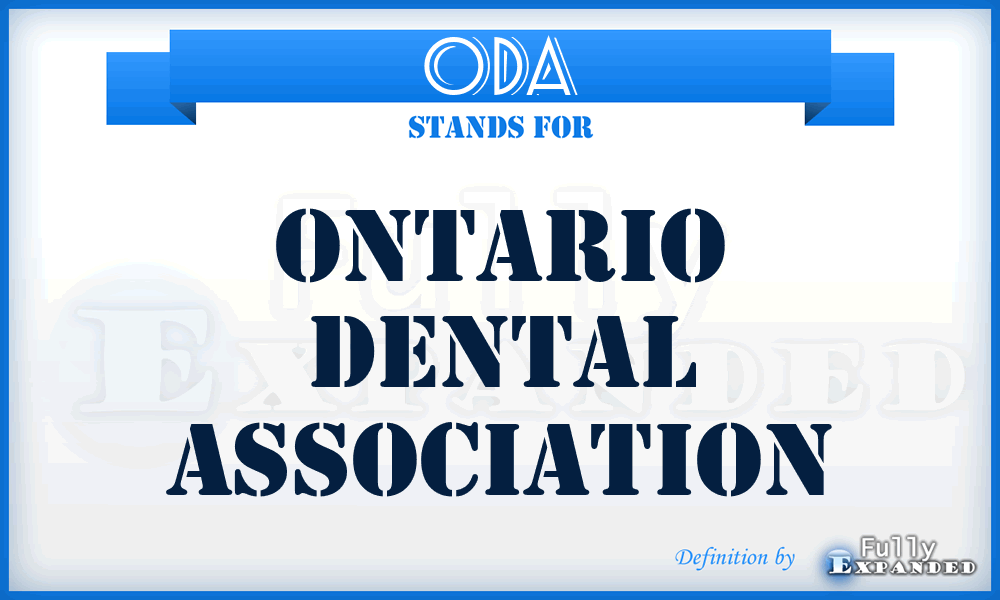 ODA - Ontario Dental Association