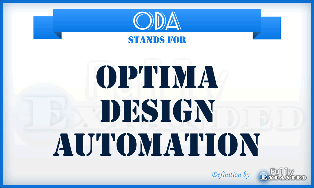 ODA - Optima Design Automation