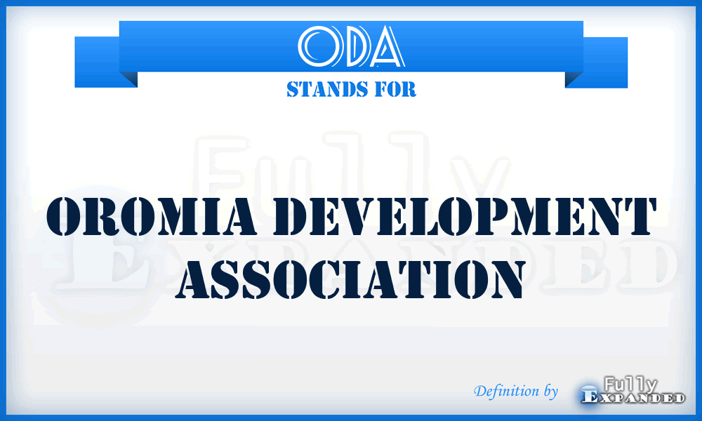 ODA - Oromia Development Association