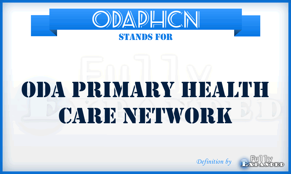 ODAPHCN - ODA Primary Health Care Network