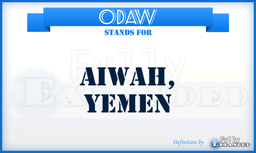 ODAW - Aiwah, Yemen