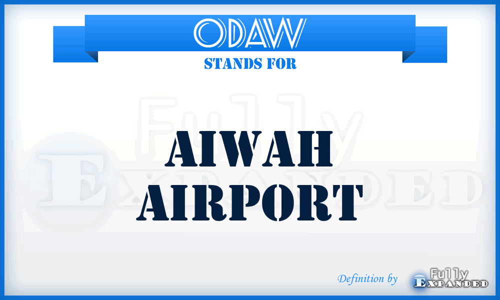 ODAW - Aiwah airport