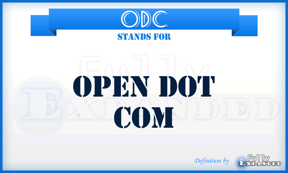 ODC - Open Dot Com