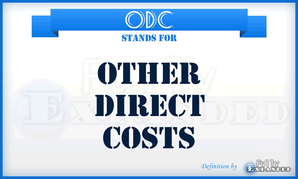 ODC - Other Direct Costs