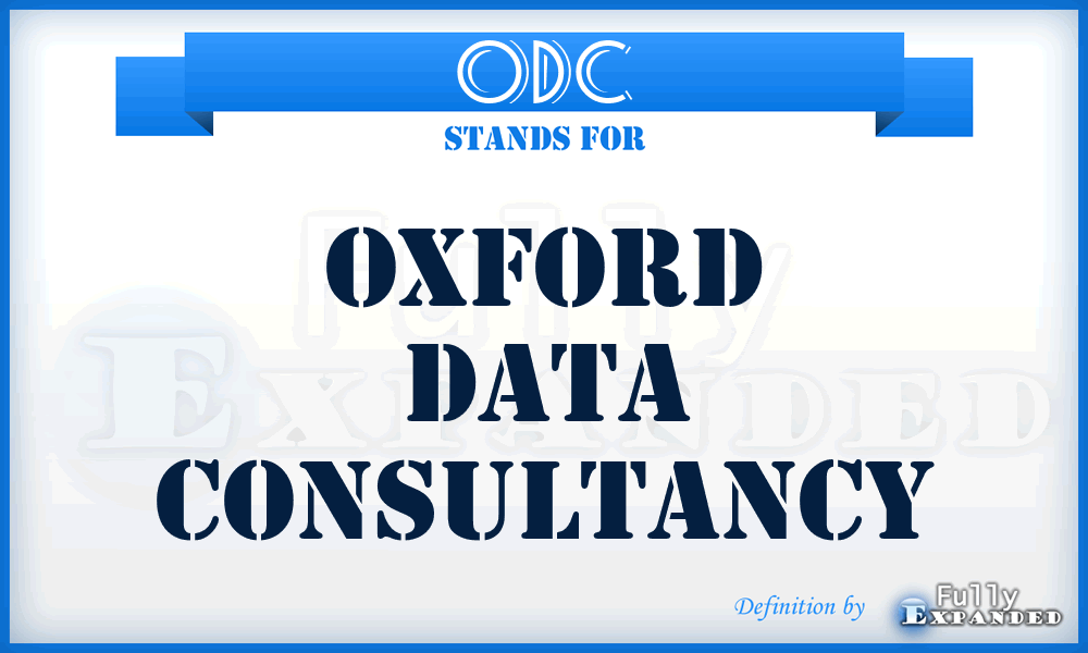 ODC - Oxford Data Consultancy