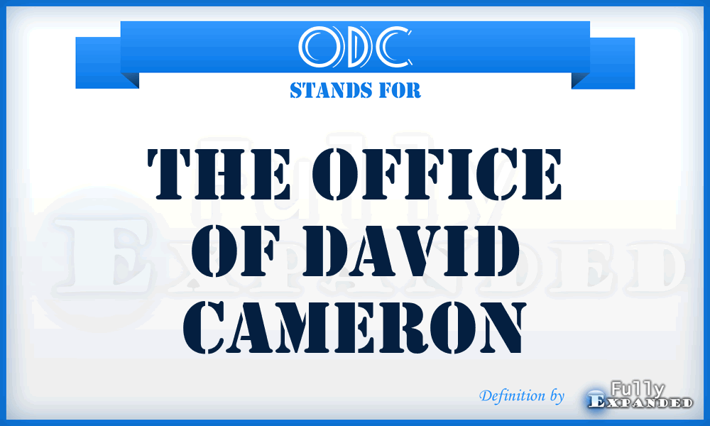 ODC - The Office of David Cameron