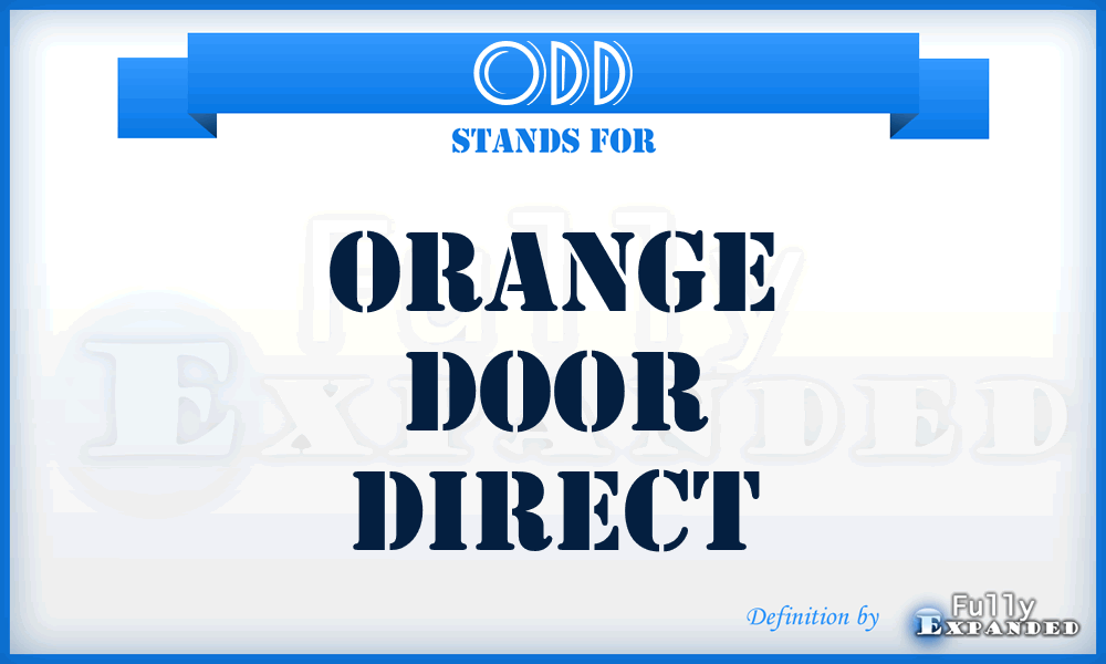 ODD - Orange Door Direct