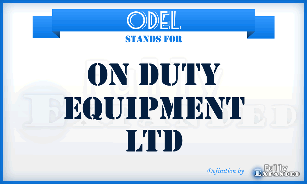 ODEL - On Duty Equipment Ltd