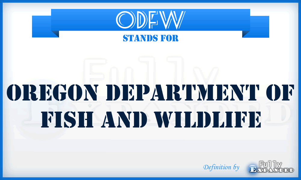 ODFW - Oregon Department of Fish and Wildlife