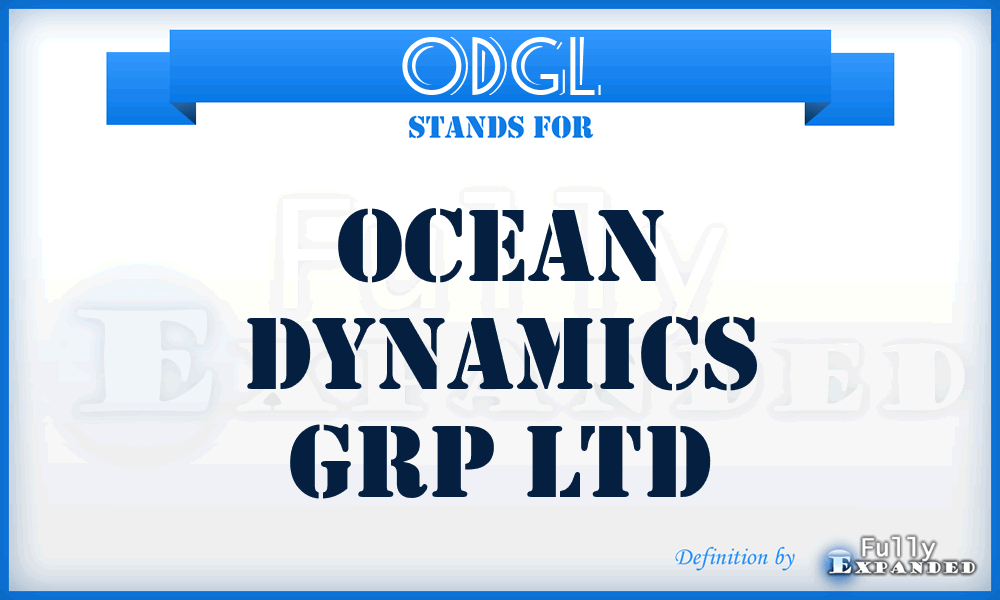 ODGL - Ocean Dynamics Grp Ltd