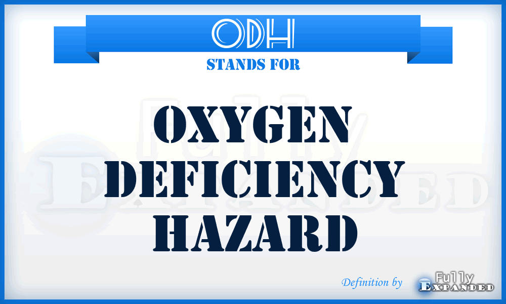 ODH - Oxygen Deficiency Hazard