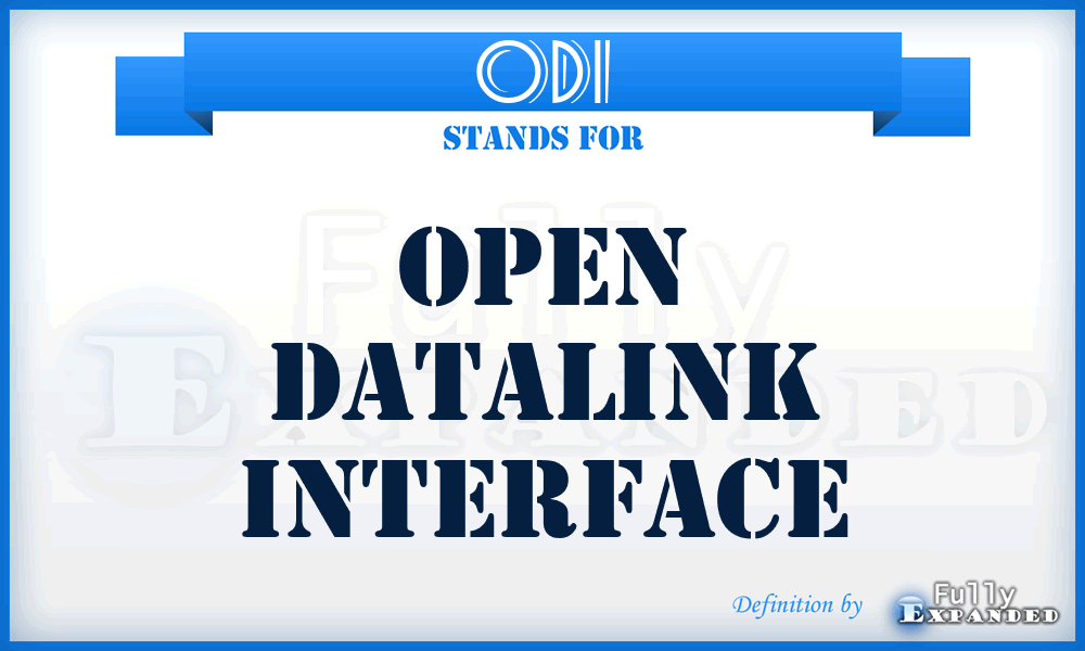 ODI - Open Datalink Interface