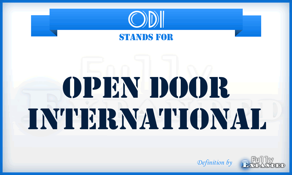 ODI - Open Door International