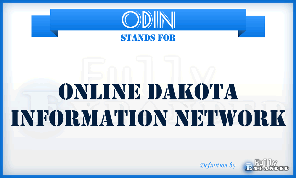 ODIN - Online Dakota Information Network