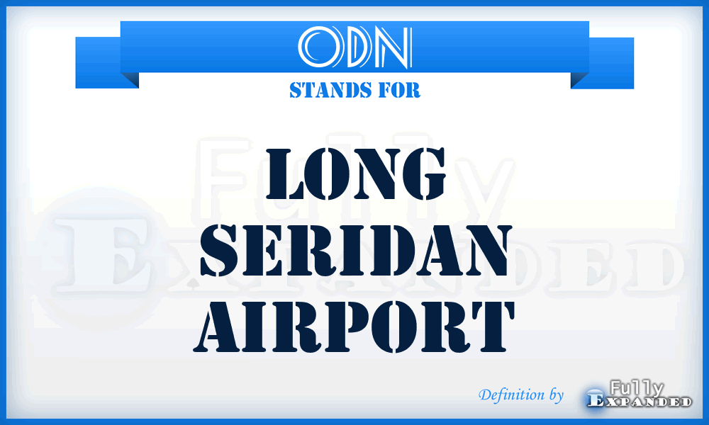 ODN - Long Seridan airport