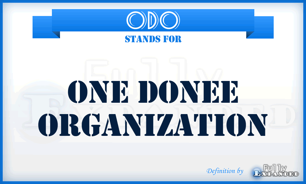 ODO - One Donee Organization