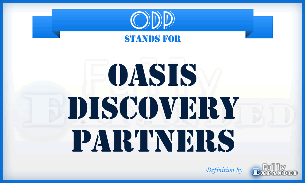 ODP - Oasis Discovery Partners