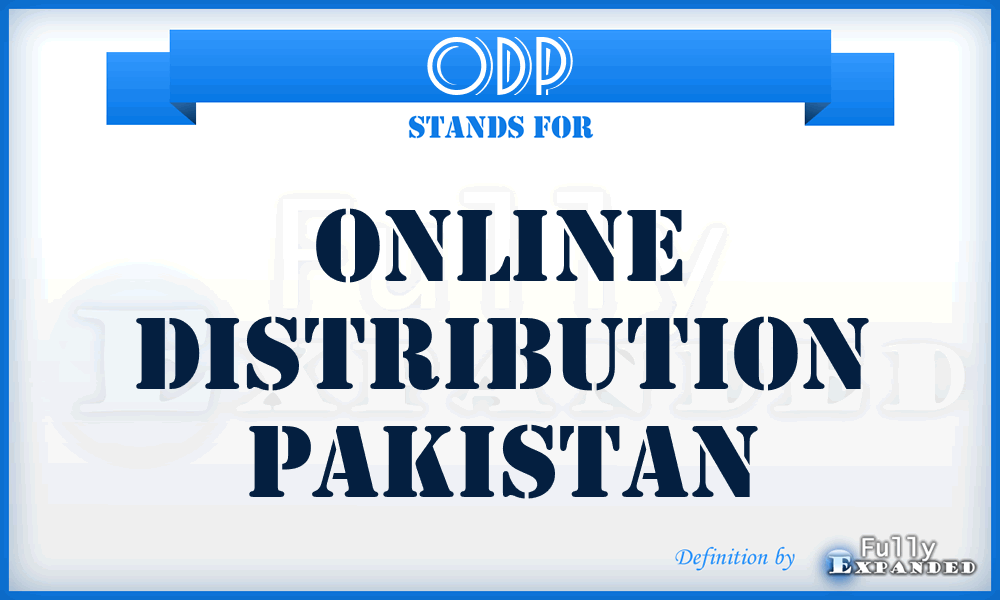 ODP - Online Distribution Pakistan