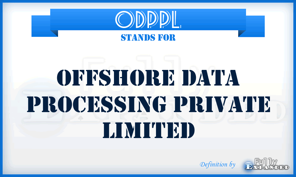 ODPPL - Offshore Data Processing Private Limited