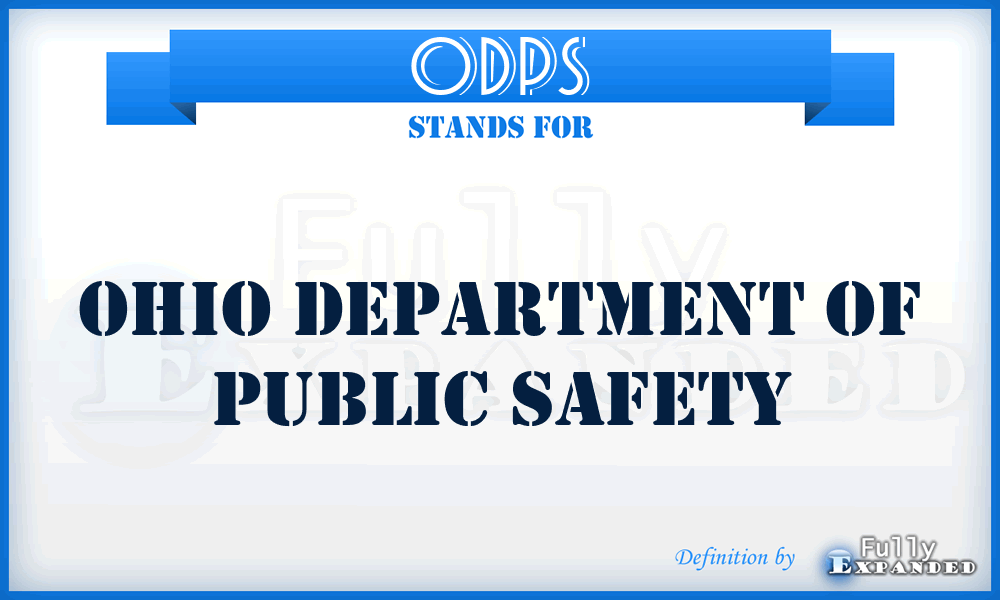 ODPS - Ohio Department of Public Safety