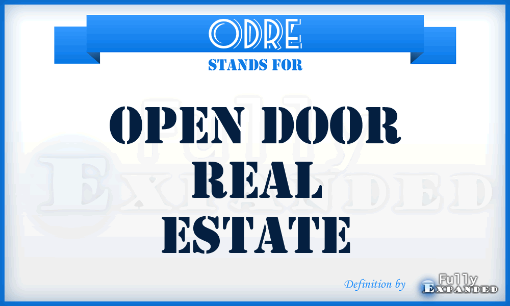 ODRE - Open Door Real Estate