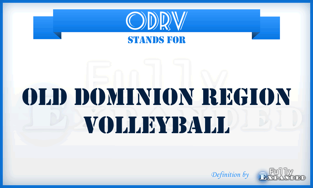 ODRV - Old Dominion Region Volleyball