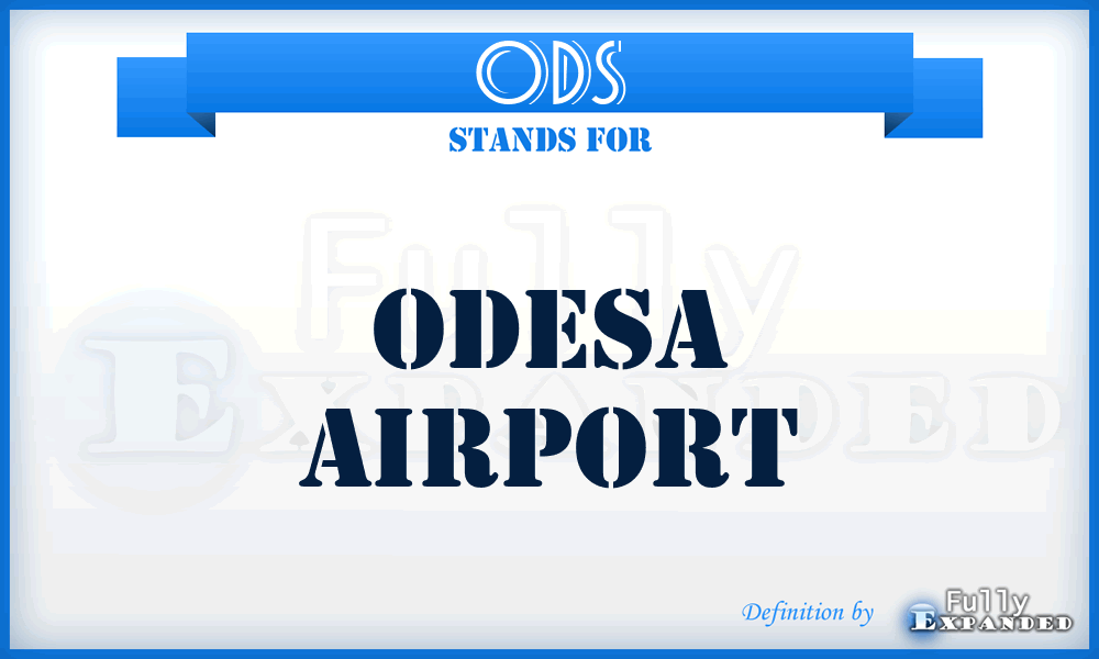 ODS - Odesa airport