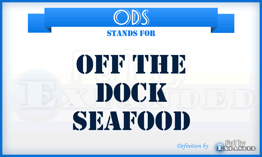 ODS - Off the Dock Seafood