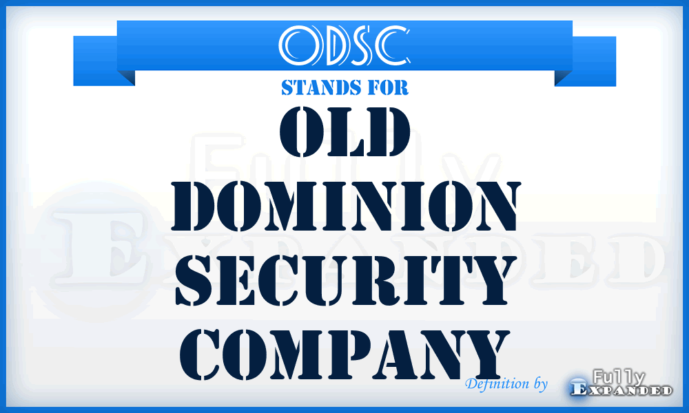 ODSC - Old Dominion Security Company