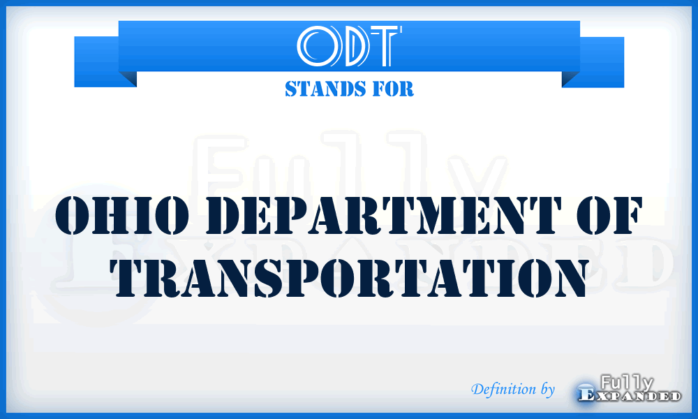 ODT - Ohio Department of Transportation