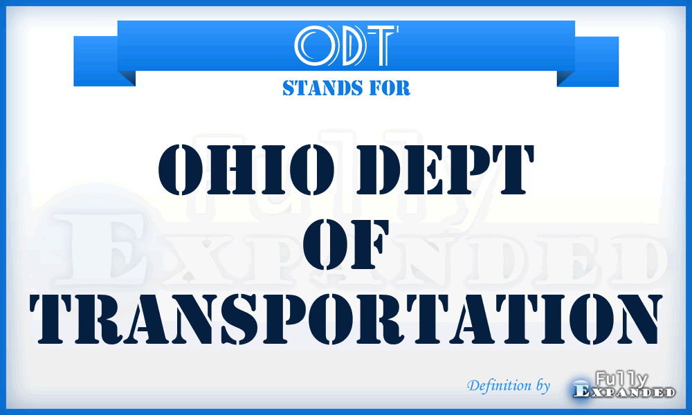 ODT - Ohio Dept of Transportation