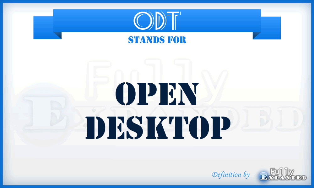 ODT - open desktop