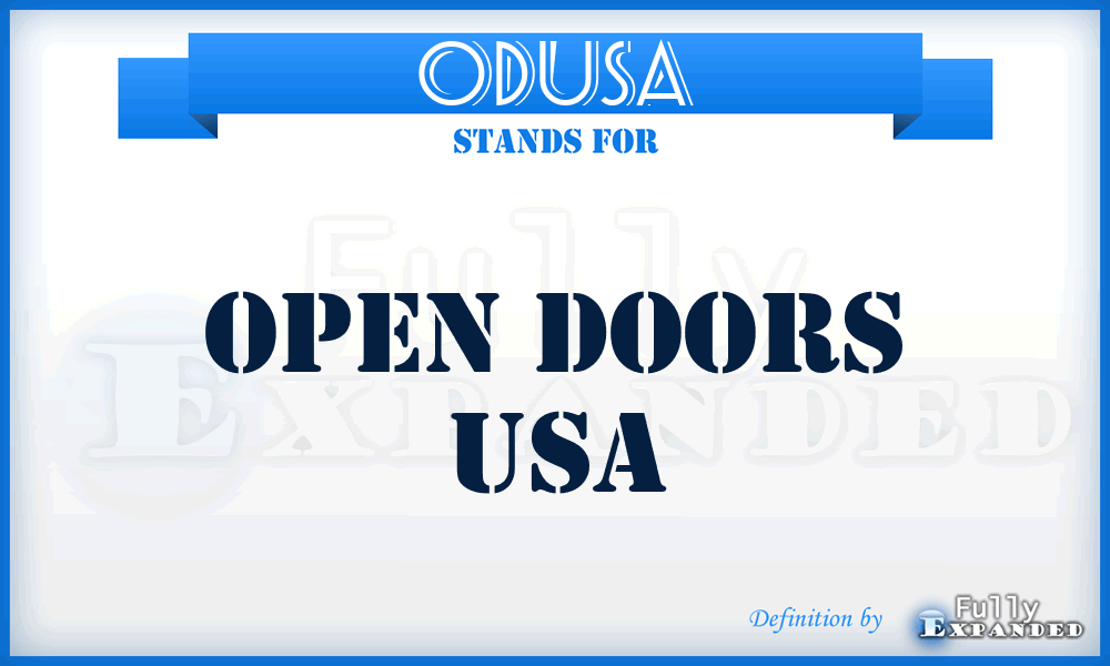ODUSA - Open Doors USA