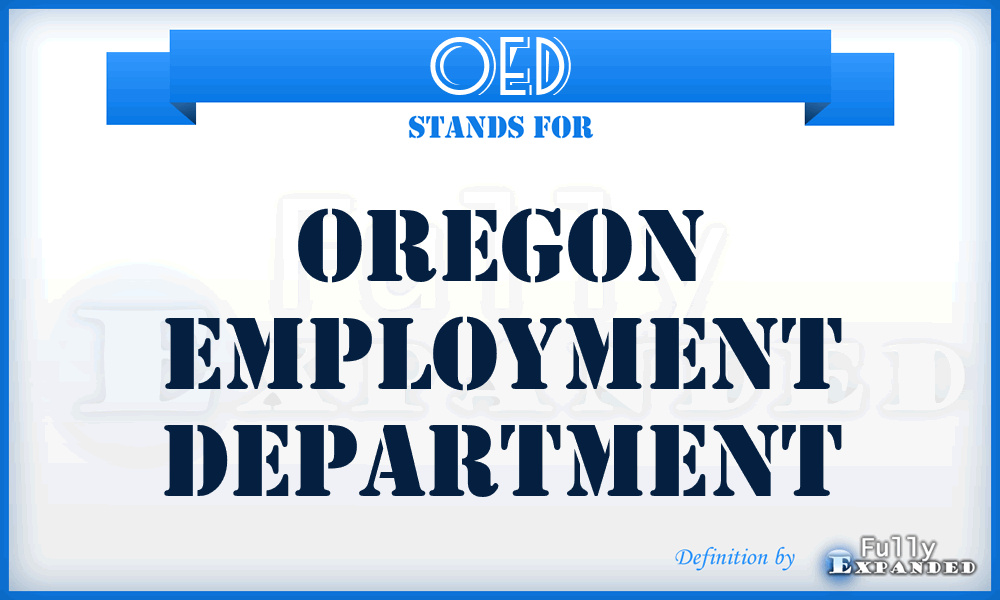 OED - Oregon Employment Department