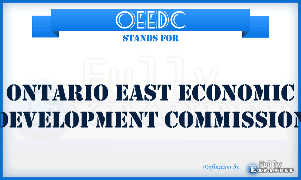 OEEDC - Ontario East Economic Development Commission