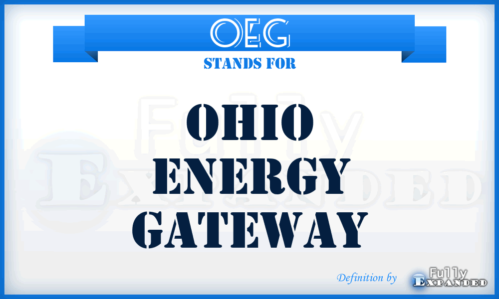 OEG - Ohio Energy Gateway