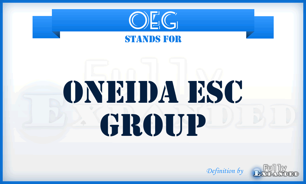 OEG - Oneida Esc Group