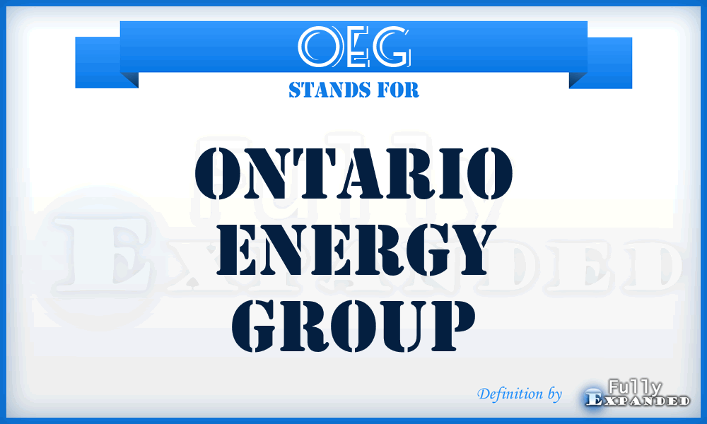 OEG - Ontario Energy Group