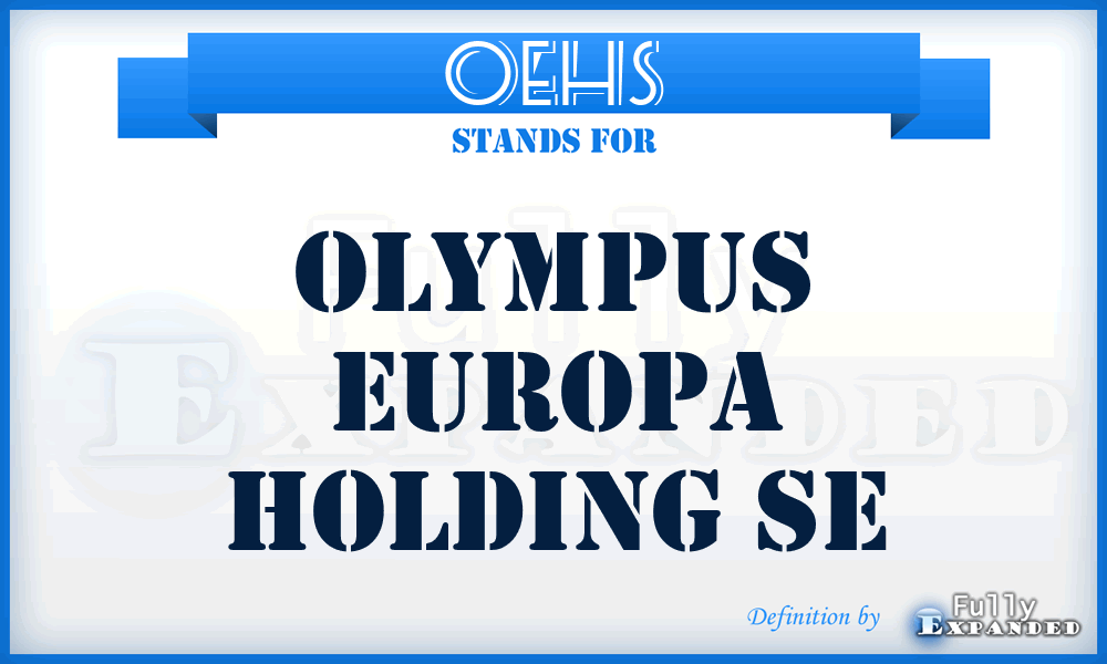 OEHS - Olympus Europa Holding Se