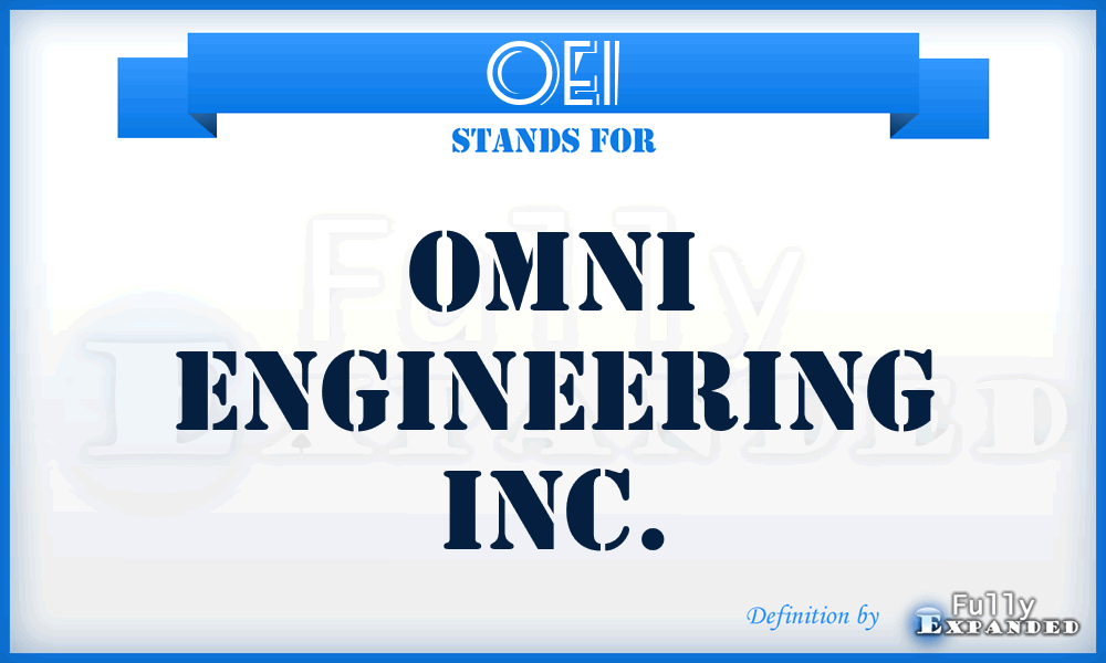 OEI - Omni Engineering Inc.
