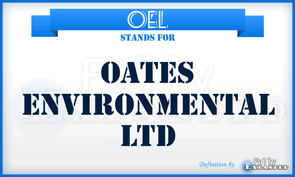 OEL - Oates Environmental Ltd