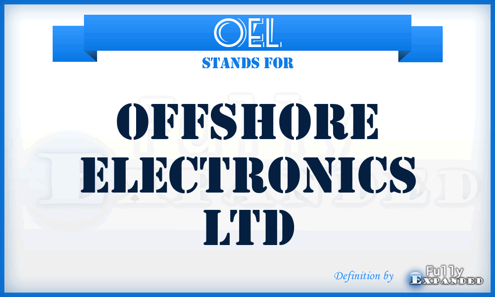 OEL - Offshore Electronics Ltd