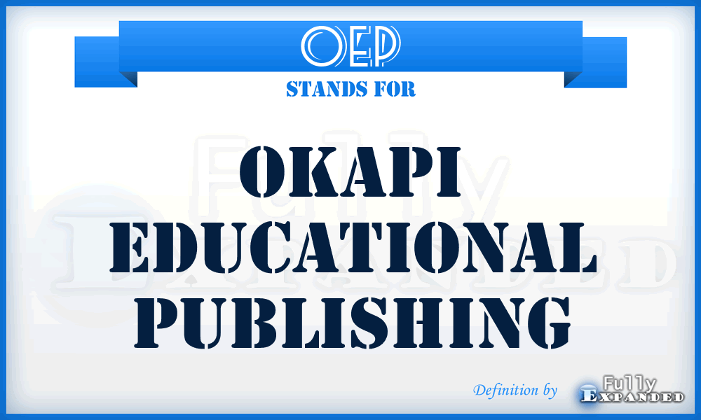 OEP - Okapi Educational Publishing