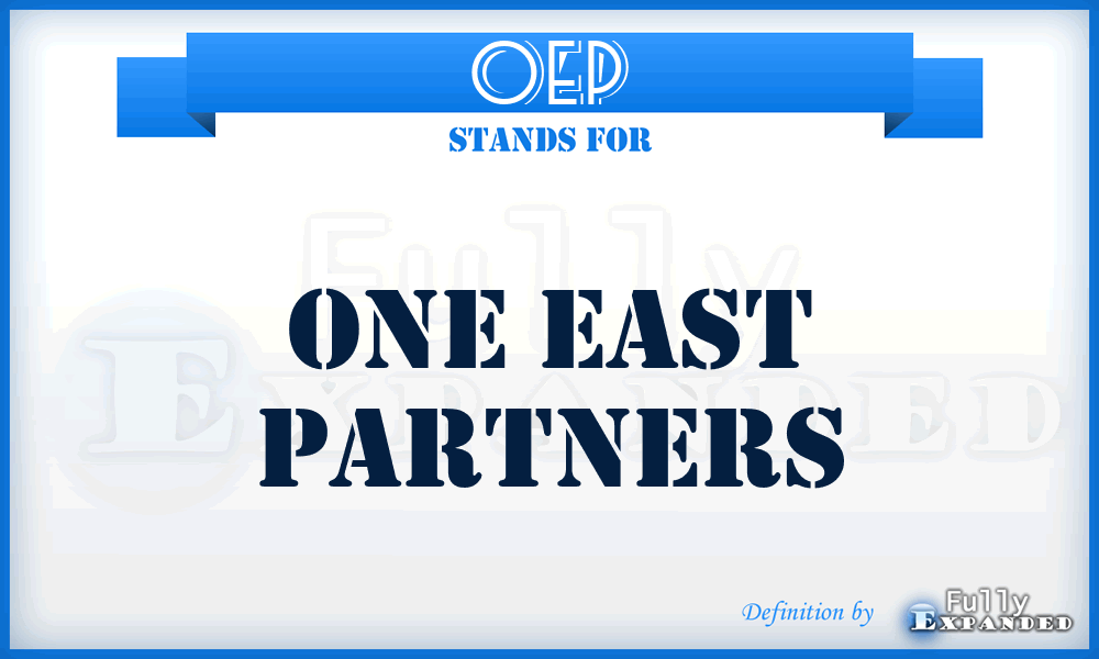 OEP - One East Partners