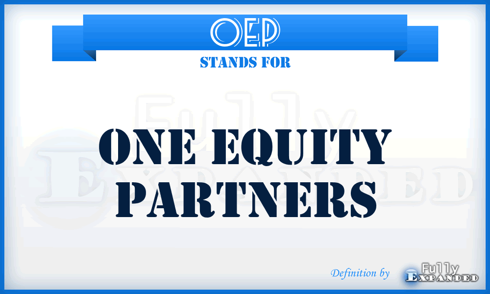 OEP - One Equity Partners