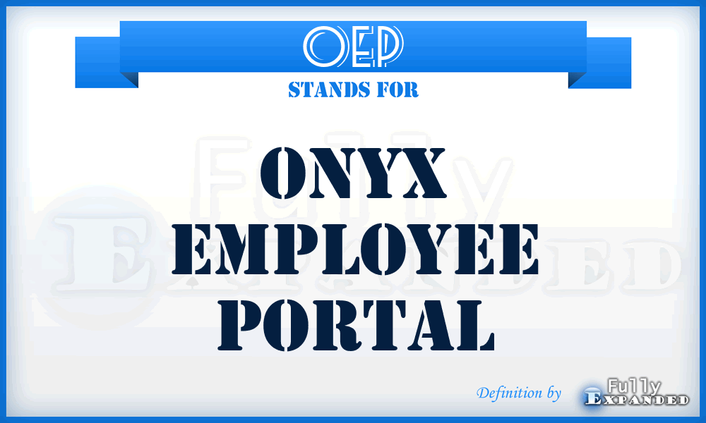 OEP - Onyx Employee Portal